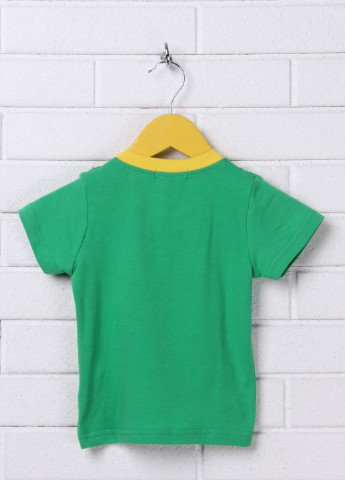 Зелена літня футболка з коротким рукавом Hello Boy