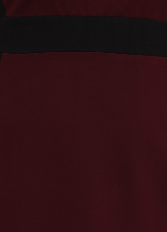 Бордовое кэжуал платье Signature однотонное