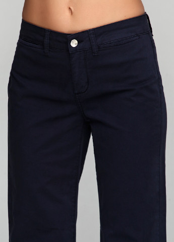 Темно-синие кэжуал демисезонные прямые брюки Liu Jo