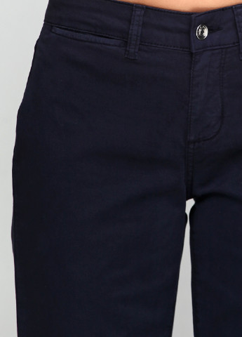 Темно-синие кэжуал демисезонные прямые брюки Liu Jo