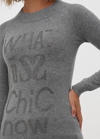 Сірий демісезонний светр Sassofono