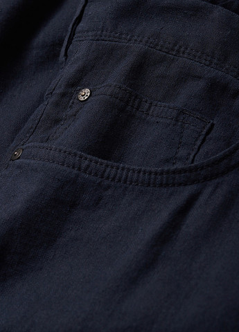 Темно-синие кэжуал демисезонные прямые брюки C&A