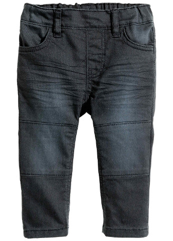 Джинси H&M середня талія чорні джинсові