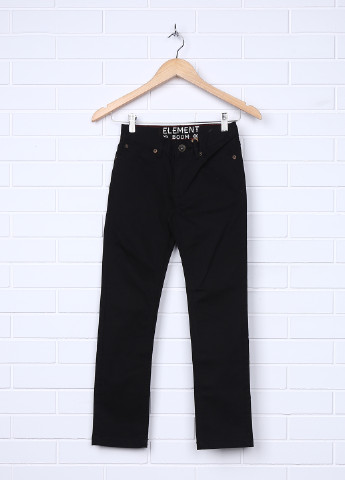 Черные кэжуал демисезонные со средней талией брюки Element