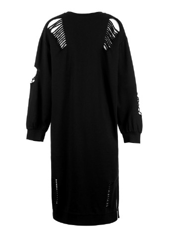 Черное кэжуал платье платье-свитшот Only однотонное