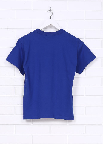Светло-синяя летняя футболка с коротким рукавом Tultex