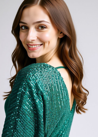 Зеленое кэжуал платье Reserved однотонное