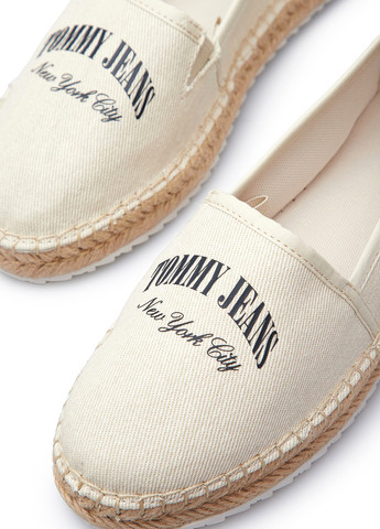 Бежевые эспадрильи Tommy Jeans логотип джут (307091585)