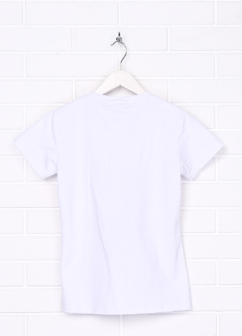 Белая летняя футболка с коротким рукавом Clu