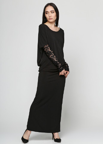 Черное кэжуал платье Karen by Simonsen однотонное