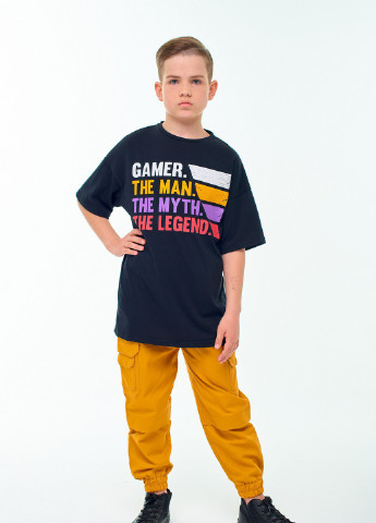 Чорна демісезонна футболка Yumster Gamer