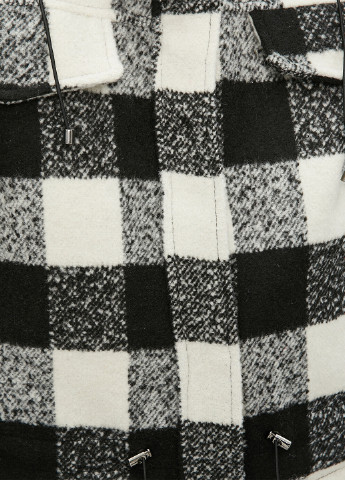 Куртка-сорочка KOTON клітинка чорно-біла кежуал