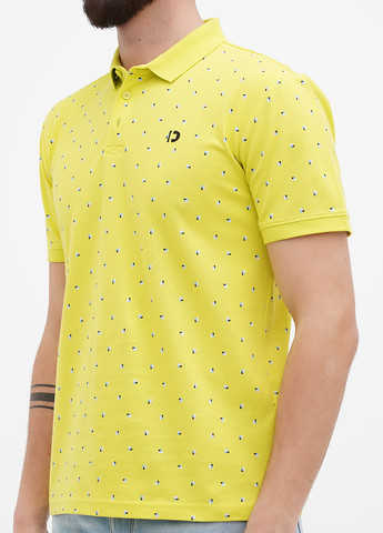Лайм футболка-поло для мужчин Tom Tailor с геометрическим узором