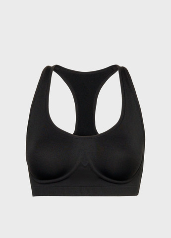 Чорний топ бюстгальтер Calvin Klein з кісточками поліамід