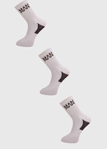 Білі шкарпетки (3 пари) Boohoo написи (322652426)