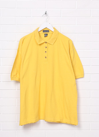 Желтая футболка-поло для мужчин LaLoving однотонная