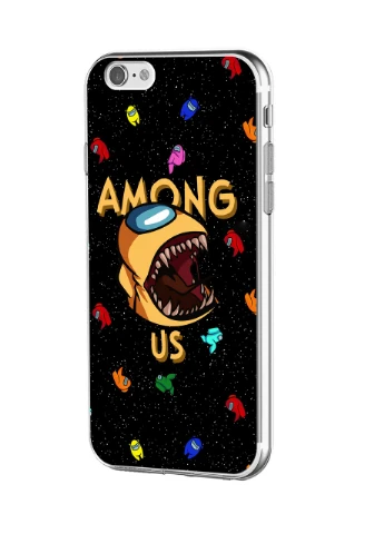 Чохол силіконовий Apple Iphone 6 Амонг Ас Жовтий (Among Us Yellow) (6937-2409) MobiPrint (219556158)