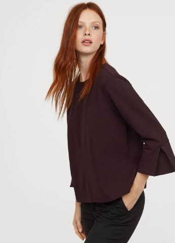 Темно-бордовая блуза H&M