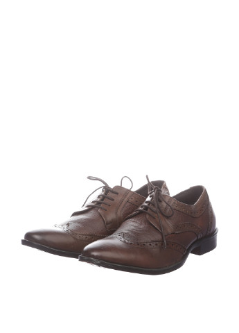 Кэжуал коричневые мужские туфли Alberto Torresi на шнурках