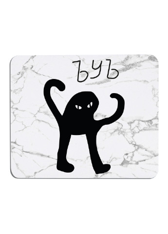 Коврик для мышки мем Черный Кот ЪУЪ Съука (25108-1331) 22х18 см MobiPrint (222995268)