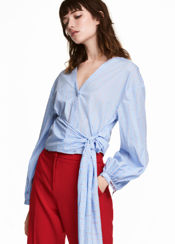 Світло блакитна демісезонна блуза H&M