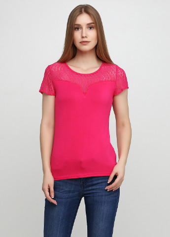 Розовая летняя футболка Jus d'Orange