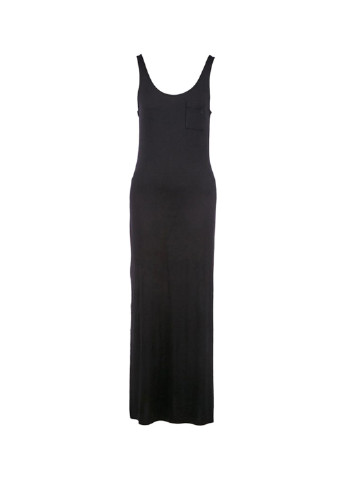 Черное кэжуал платье платье-майка United Colors of Benetton однотонное