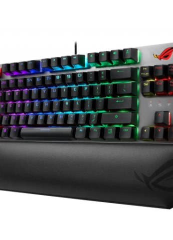 Клавіатура ROG Strix Scope TKL Deluxe USB Cherry MX Red RGB Red Ukr (90MP00N5-BKRA00) Asus (208684057)