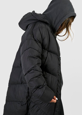 Чорна демісезонна куртка подовжена Boohoo