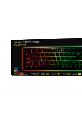 Клавиатура (-KG360UBK) 2E GAMING KG360 RGB 68key Wireless Black (253468309)