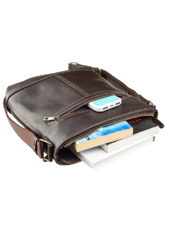 Мужская кожаная сумка 25,5х27,5х7 см Shvigel (252131844)