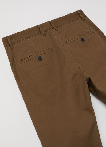 Оливковые кэжуал демисезонные чиносы брюки H&M