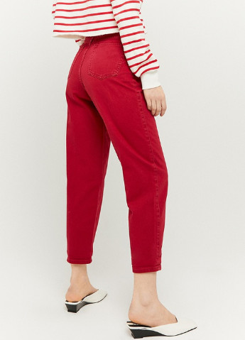 Красные летние джинсы Basic Trousers - HIGH WAIST SLOUCHY Tally Weijl