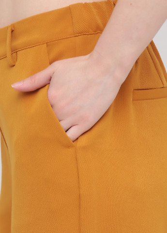 Охра кэжуал демисезонные прямые, укороченные брюки Minimum