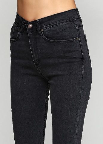 Темно-серые демисезонные зауженные джинсы Rosita