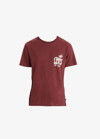Бордовая футболка Levi's