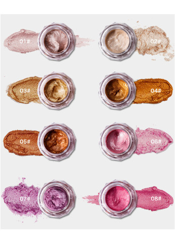 Тіні-хайлайтер кремові Jelly Highlighter Eyeshadow Pudaier (254474494)