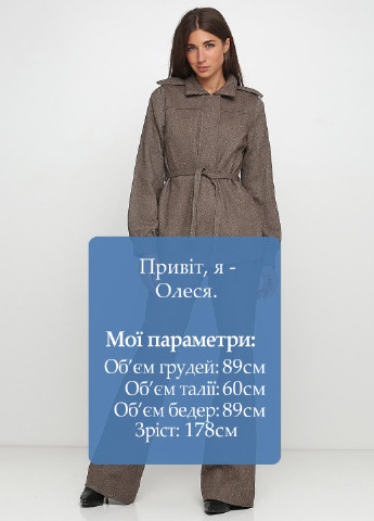 Костюм (жакет, брюки) Kristina Mamedova брючный геометрический коричневый кэжуал