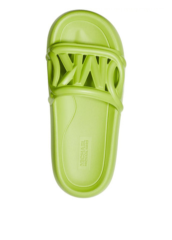 Зеленые шлепанцы Michael Kors