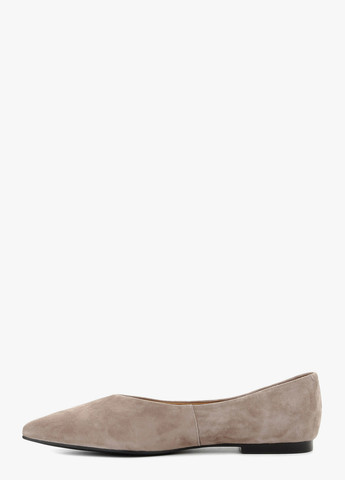 Женские балетки Le'BERDES | серые однотонные без декора натуральная замша (322646208)