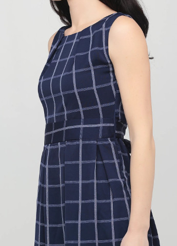 Синя кежуал плаття клеш в смужку Mela London