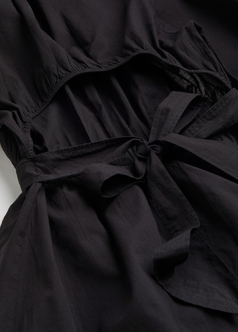 Черное кэжуал платье клеш H&M однотонное