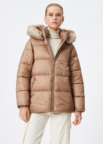 Світло-коричнева зимня куртка KOTON