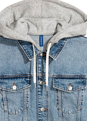 Голубая демисезонная джинсовая куртка H&M
