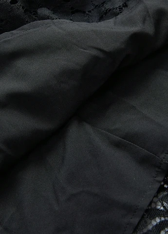 Черное кэжуал платье а-силуэт SHEIN однотонное