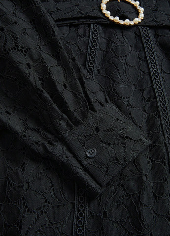 Черное кэжуал платье а-силуэт SHEIN однотонное