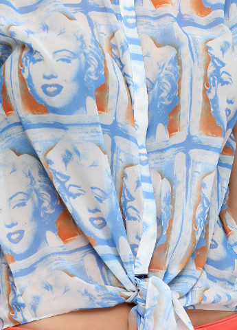 Блакитна літня блуза Andy Warhol