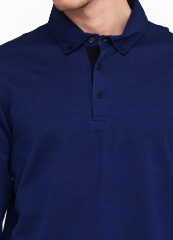 Синяя футболка-поло для мужчин Clipper однотонная