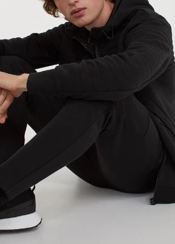 Черные демисезонные брюки H&M