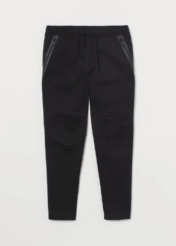 Черные демисезонные брюки H&M